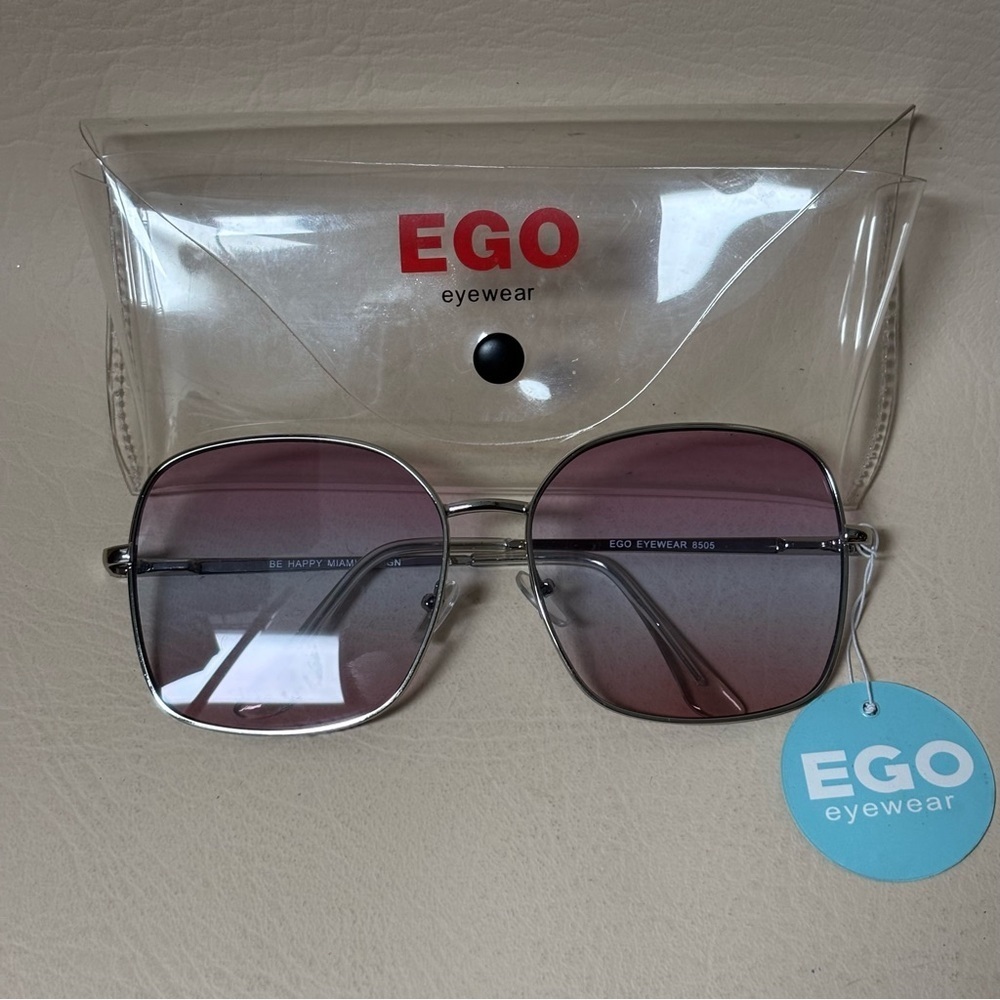 EGO WOMEN'S OVERSIZED SQUARE STYLE THREE TONED LENS SUNGLASSES - Picture 5 of 7